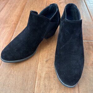 Me Too Zola Black Suede Ankle Boots